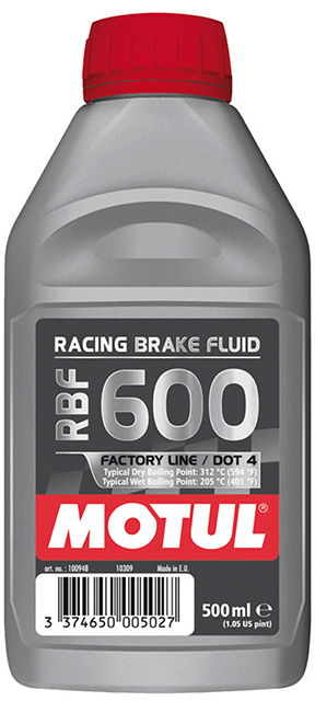 MOTUL RBF 600 FL - 0.500L CAN - Fully Synthetic Racing Brake Fluid